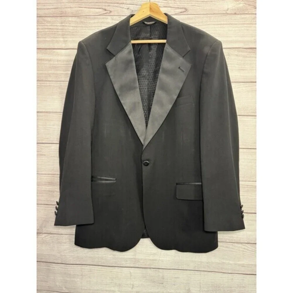 Vintage Bliss Blass Men's Wool Blazer 100% Pure Wool Large/XL Elegant Wear